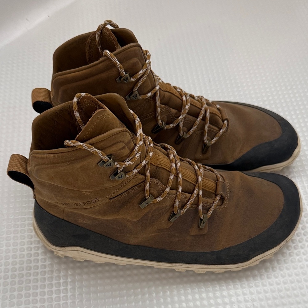 VivoBarefoot Tracker Leather Brown and Black Men's Boots